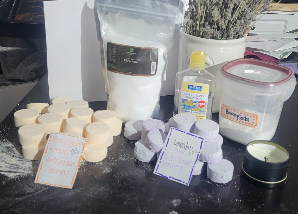 Make at-home guide for shower steamers