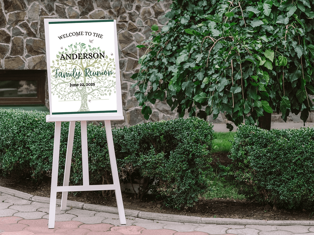 Family Reunion Welcome Sign