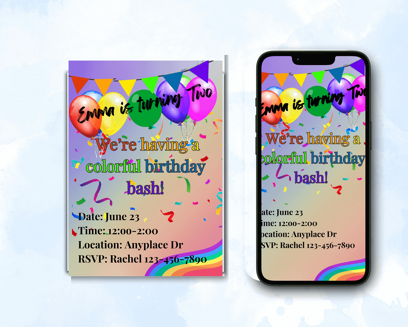 editable printable and digital b