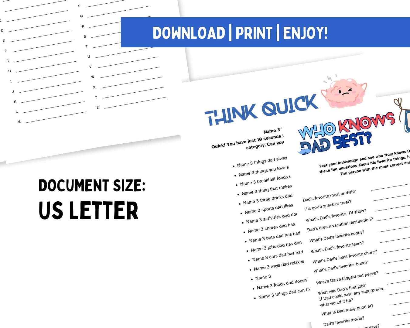 Father's Day Fun Pack: Games for Special Bonding Moments