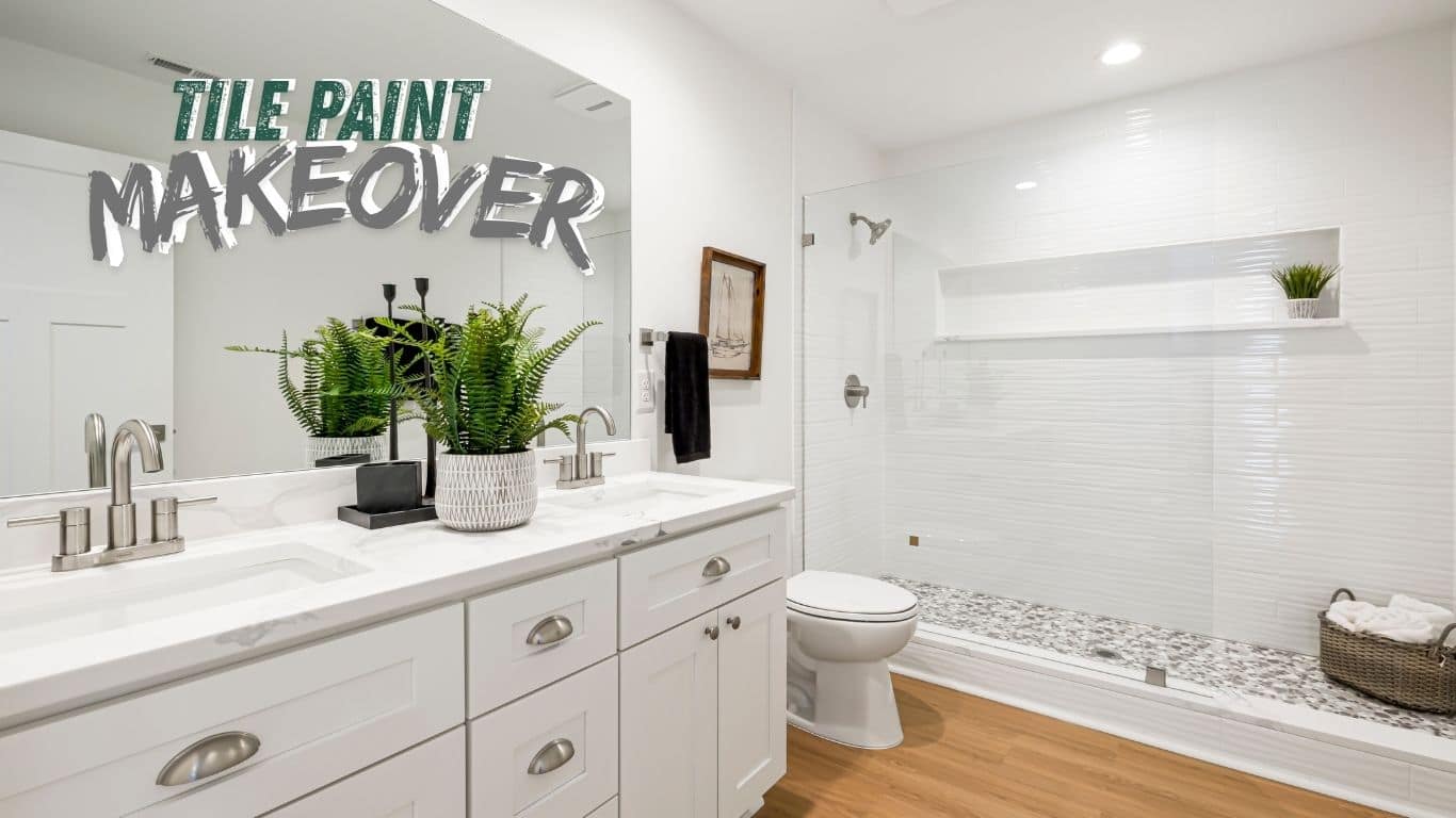 DIY Tile Painting | Affordable Bathroom & Kitchen Update