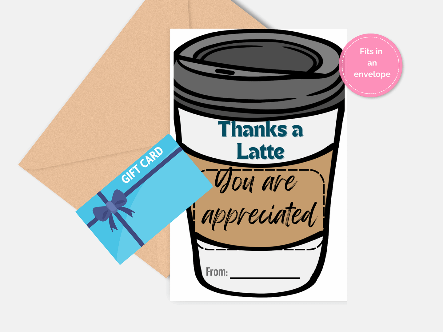Teacher coffee gift card holder teacher appreciation coffee lover gift