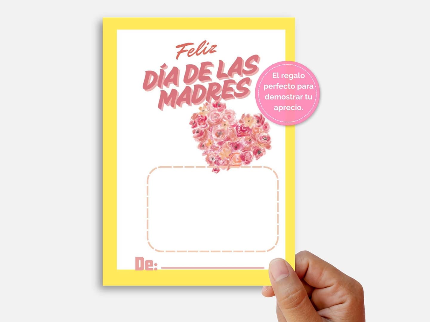 Tarjetero para regalo del Día de la Madre, regalo de cumpleaños para mamá, regalo de último minuto descargable