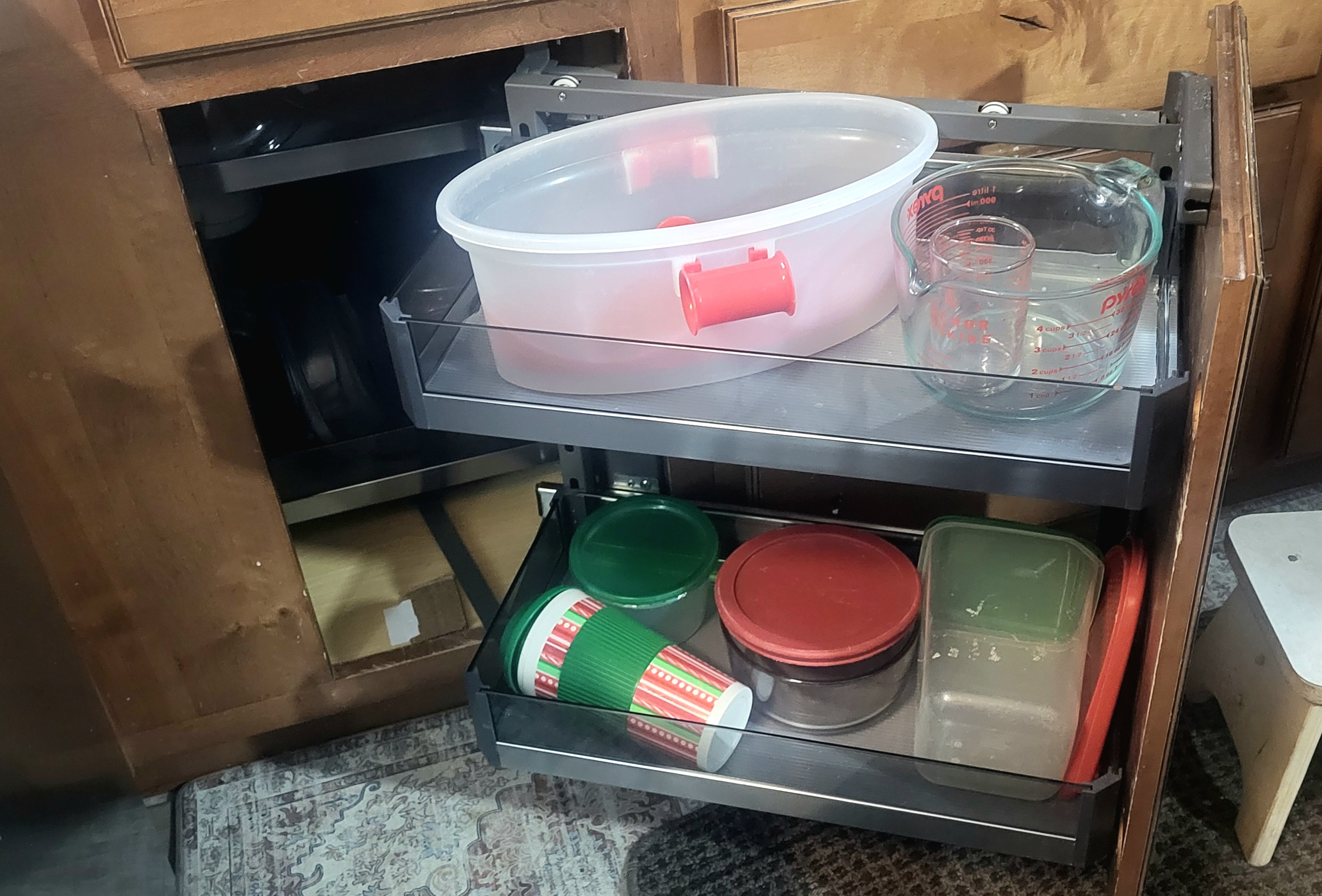 blind corner pull out shelvesTop Kitchen Organization Hacks for Efficiency