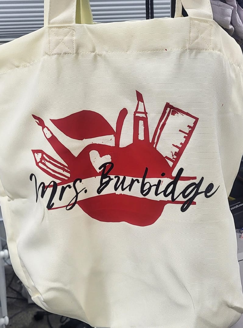 bag I made for the teacher