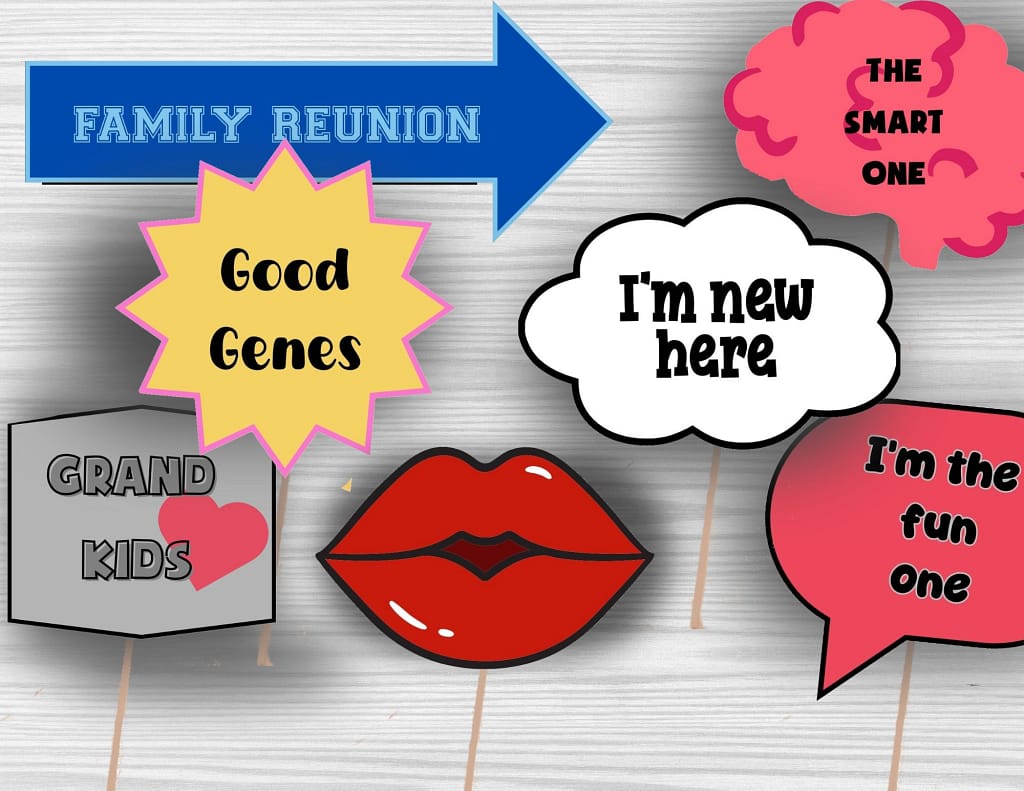 Family Reunion Photo Props