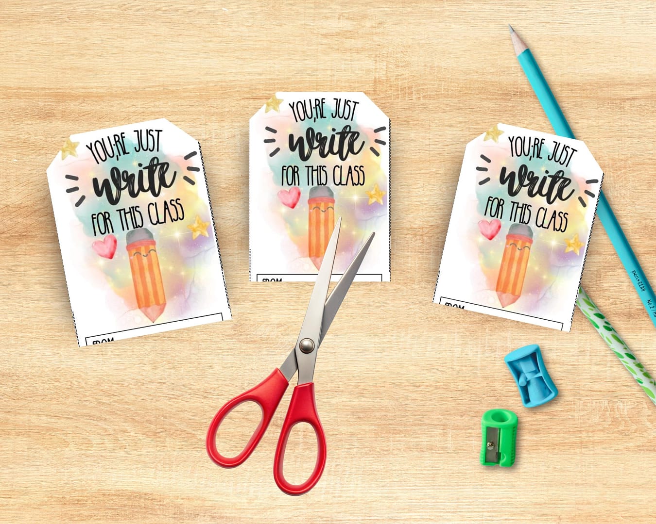 Cute Printable Gift Tags for Teachers to Surprise Their Students