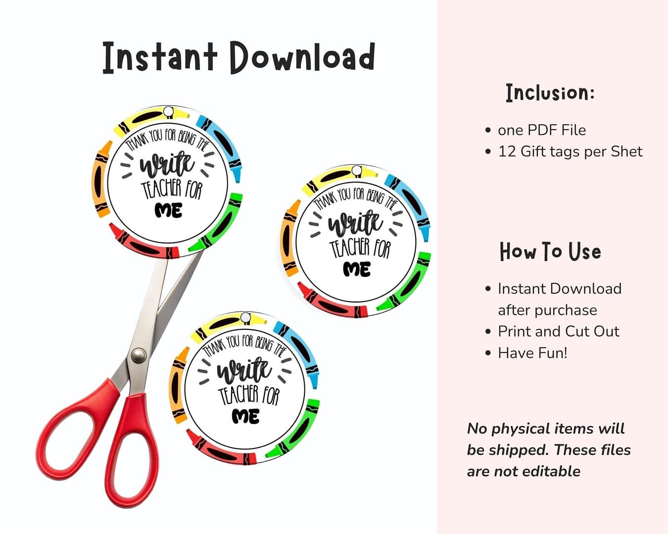 Back to School Gift tag First Day of School, New teacher