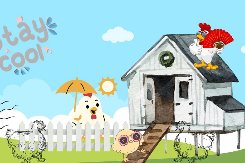 Coop mod Cool Chicks Keep chickens cool in summer