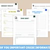 Cruise Planner Printable, Ultimate Travel Itinerary, Packing Checklist, Digital Download for Cruises - Image 2