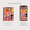 Circus editable invite