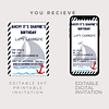 Nautical Birthday Invitation, Editable Digital Template for Adult Party, Instant Download, Ocean Theme Invite