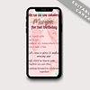 Editable rose gold birthday invitations
