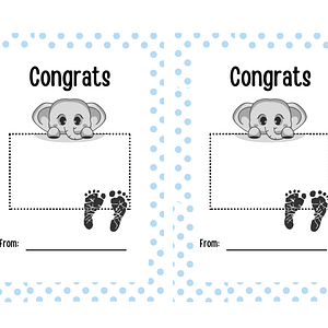 Baby Shower Gift Card Holder