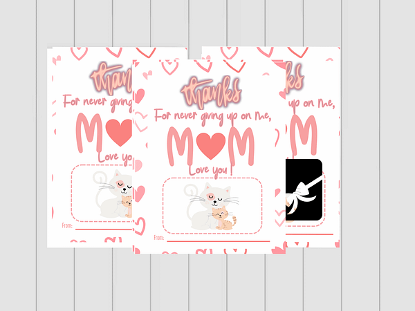 Mother's day gift card holder, mom's birthday gift, last minute gift downloadable - Image 2