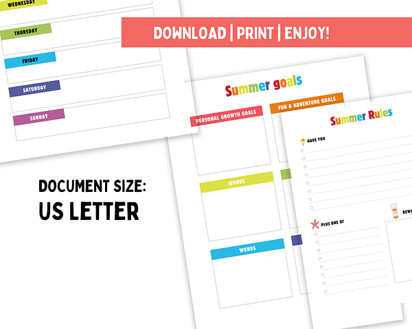 summer camp activity planner summer camp at home diy summer camp planner summer activities - Image 2